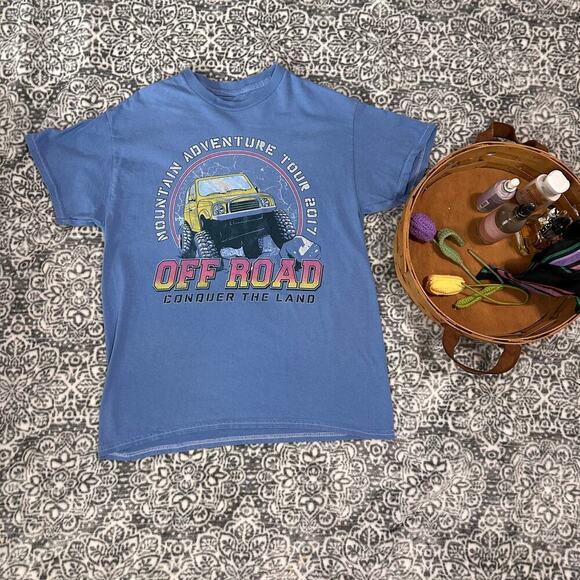 Full Tilt Tops - Full Tilt Off Road Adventure Tee Crew Neck Short Sleeve Small